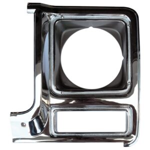 1979-80 Headlight Bezel Chrome with Single Round Headlights