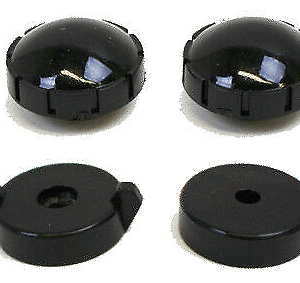 1954-55 Chevy Radio Knob Set Black