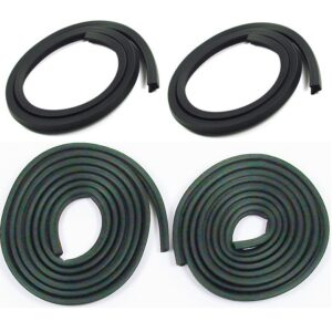60-61 4pc Door Opening Weatherstrip Upper Door & Door Opening