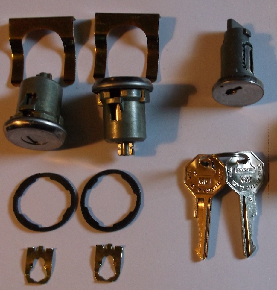 1967-68 Ignition-Door-Glove Box Lock Cylinders