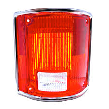 1973-91 Taillight Lens Fleetside Suburban Blazer Jimmy W/Deluxe Chrome Trim