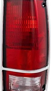 1982-93 S10 Pickup & Blazer Taillight Lens W/Chrome Trim
