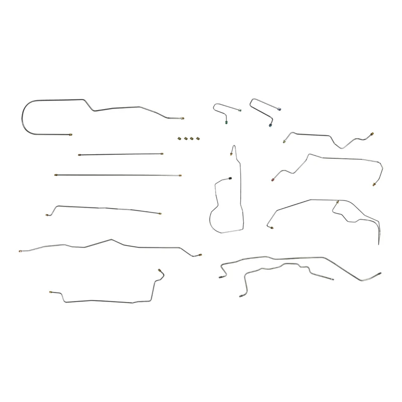 1995-98 1 ton 2wd Crew Cab Long Bed Truck With Dual Rear Wheels Steel Brake Line Set